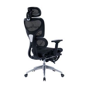 275 000002 3 10 Office chair manager with footrest Thelonius pakoworld mesh blackOffice furniture > Manager office chairs