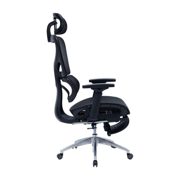 275 000002 4 10 Office chair manager with footrest Thelonius pakoworld mesh blackOffice furniture > Manager office chairs