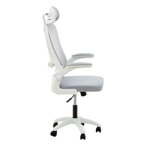 275 000004 3 13 Office chair manager Delilah pakoworld mesh light greyOffice furniture > Labor office chairs