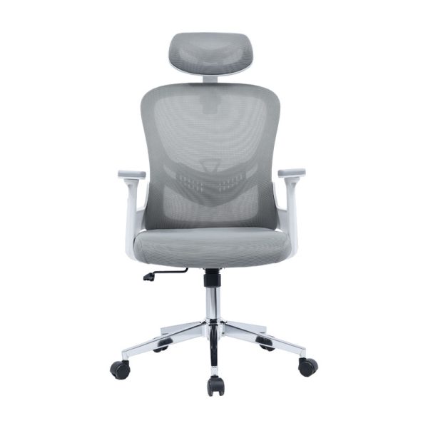 275 000005 4 9 Office chair manager Ignatius pakoworld mesh light greyOffice furniture > Manager office chairs