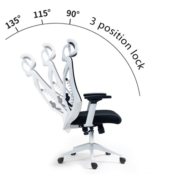 275 000016 2 5 Office chair manager Andrew pakoworld mesh black color 65x61x125cmOffice furniture > Manager office chairs