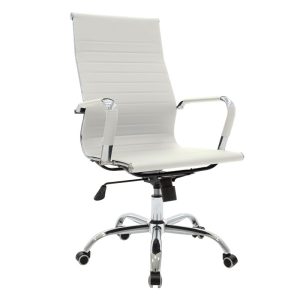 277 000002 12 Manager office chair Valter pakoworld white pu 55.5x58x108cmOffice furniture > Manager office chairs