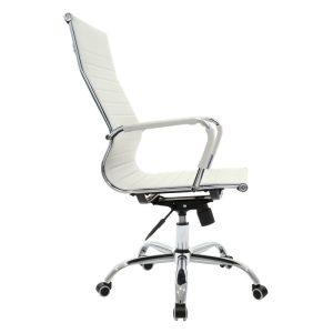 277 000002 2 9 Manager office chair Valter pakoworld white pu 55.5x58x108cmOffice furniture > Manager office chairs
