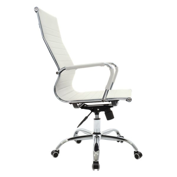 277 000002 2 9 Manager office chair Valter pakoworld white pu 55.5x58x108cmOffice furniture > Manager office chairs