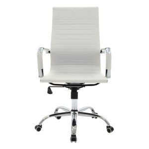 277 000002 3 9 Manager office chair Valter pakoworld white pu 55.5x58x108cmOffice furniture > Manager office chairs
