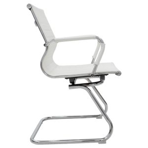 277 000004 2 Visitor office chair Valter pakoworld white pu 55.5x48x88cmOffice furniture > Visitor office chairs