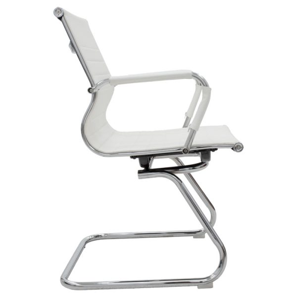 277 000004 2 Visitor office chair Valter pakoworld white pu 55.5x48x88cmOffice furniture > Visitor office chairs