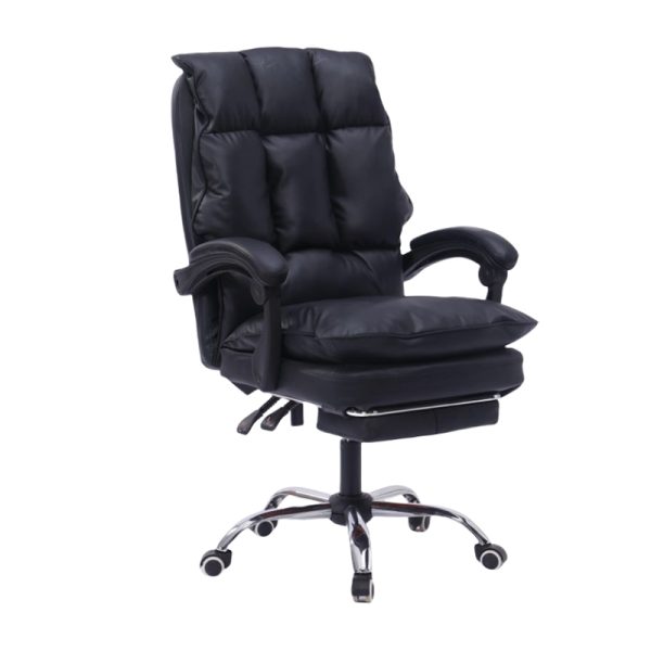 277 000012 10 Director's office chair with footrest Dietina pakoworld pu in black color 60x50x105-115cmOffice furniture > Labor office chairs