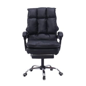 277 000012 3 7 Director's office chair with footrest Dietina pakoworld pu in black color 60x50x105-115cmOffice furniture > Labor office chairs