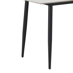 278 000003 2 2 Dining table Gustas pakoworld white marble sintered stone-black metal 160x80x75cmIndoor furniture > Dining Tables