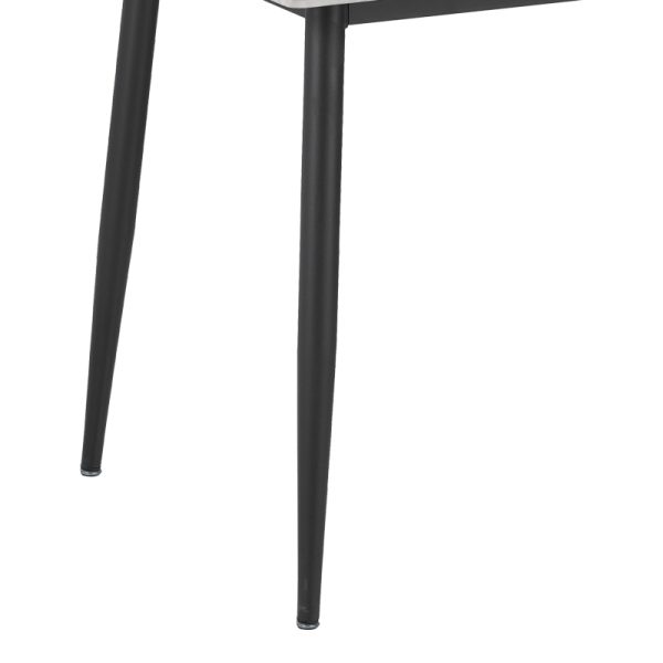 278 000004 2 9 Dining table Gustas pakoworld grey marble sintered stone-black metal 120x60x75cmIndoor furniture > Dining Tables
