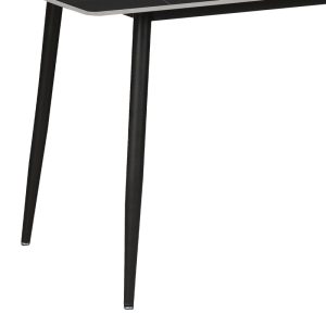 278 000009 2 7 Dining table Gustas pakoworld black marble sintered stone-black metal leg 160x80x75cmIndoor furniture > Dining Tables