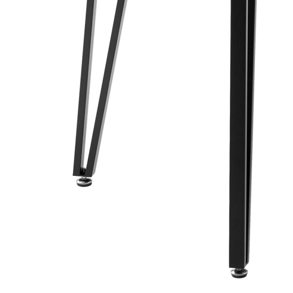 278 000011 2 2 Dining table Izzac pakoworldwith MDF surface in sonoma - black metal legs 140x80x76 cmIndoor furniture > Dining Tables