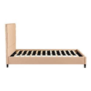 279 000007 2 2 Double bed Franky pakoworld pu beige 160x200cmSPRING OFFERS