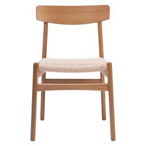 281 000003 3 5 Safal chair pakoworld oak oak wood-seat ecru rope 51x50x78cmBOHO CHIC > Chairs and Armchairs