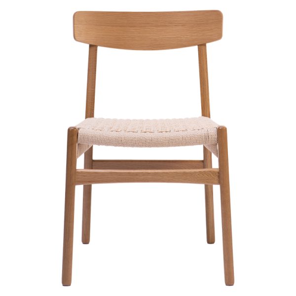 281 000003 3 5 Safal chair pakoworld oak oak wood-seat ecru rope 51x50x78cmBOHO CHIC > Chairs and Armchairs