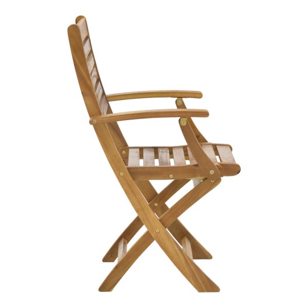 282 000010 2 3 Gorpo pakoworld folding armchair natural acacia wood 57x59x93cmOutdoor furniture > Garden armchairs