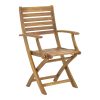 282 000010 6 Tarete pakoworld stackable armchair black metal 55x64x86.5cmOutdoor furniture > Garden armchairs