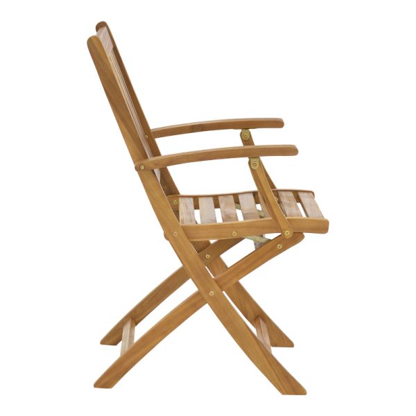 282 000014 2 4 Mobie pakoworld folding armchair natural acacia wood 56x61x89cmOutdoor furniture > Garden armchairs