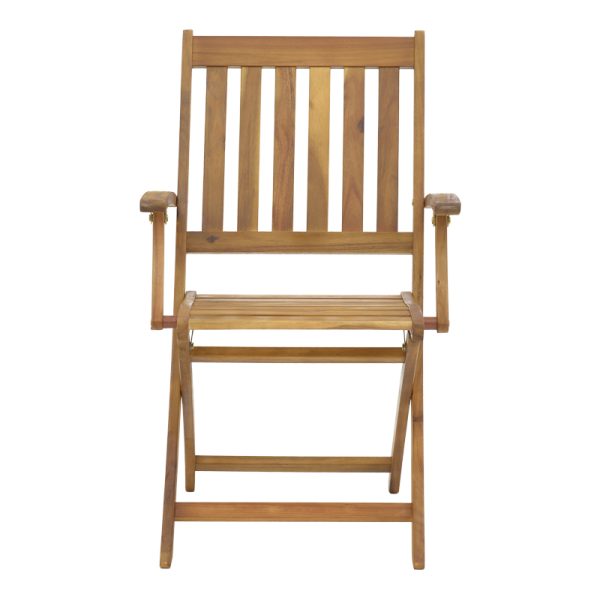 282 000014 3 4 Mobie pakoworld folding armchair natural acacia wood 56x61x89cmOutdoor furniture > Garden armchairs
