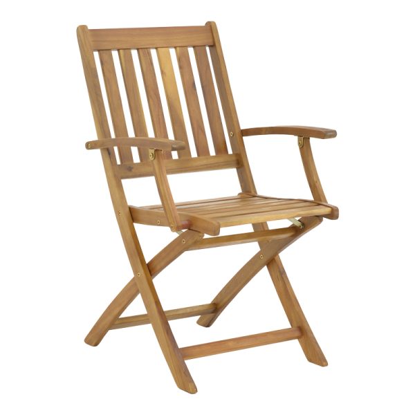 282 000014 7 Mobie pakoworld folding armchair natural acacia wood 56x61x89cmOutdoor furniture > Garden armchairs