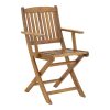 282 000015 5 Aluminum armchair Raven pakoworld stackable white frame-natural textilene-rattan 57x62x78cmOutdoor furniture > Garden armchairs