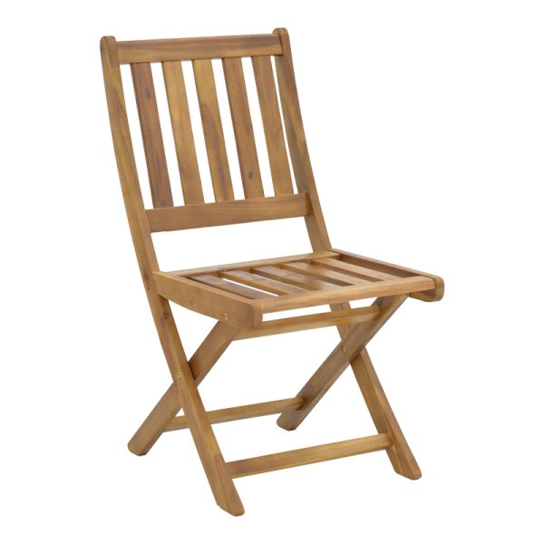 282 000016 8 Elijie pakoworld folding chair acacia wood natural 45x62x90cmOutdoor furniture > Garden chair