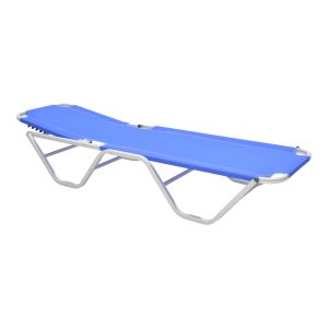 283 000004 2 4 Dessie pakoworld aluminum stackable textilene blue 56x188x30cmOutdoor furniture > Sunbeds