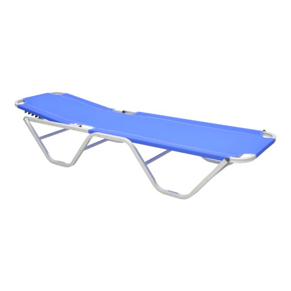 283 000004 2 4 Dessie pakoworld aluminum stackable textilene blue 56x188x30cmOutdoor furniture > Sunbeds