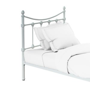 285 000009 2 2 Bed Beowulf pakoworld white metal 90x190cmIndoor furniture > Beds
