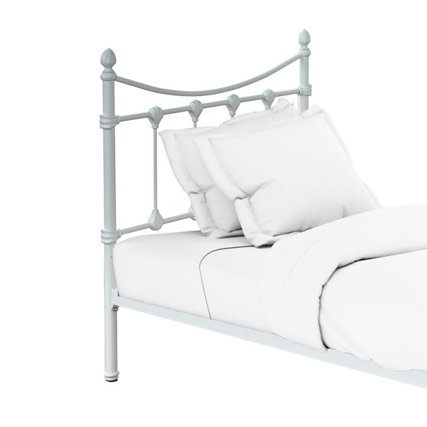 285 000009 2 2 Bed Beowulf pakoworld white metal 90x190cmIndoor furniture > Beds