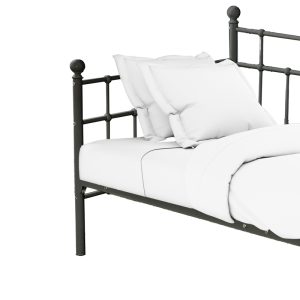 285 000019 2 7 Sofa-Bed Havelock pakoworld black metal 90x190Indoor furniture > Sofas-bed