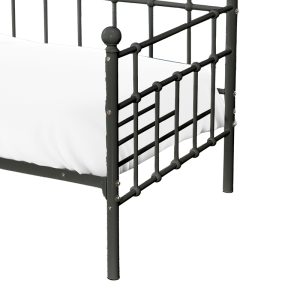 285 000019 3 7 Sofa-Bed Havelock pakoworld black metal 90x190Indoor furniture > Sofas-bed