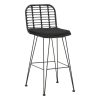 286 000002 8 Lush aluminum armchair pakoworld stackable white frame-natural rattan 56x59x80cmOutdoor furniture > Garden armchairs