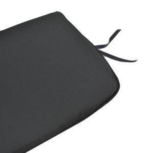 286 000013 2 9 Chair cushion Pildo pakoworld black fabric 45x40x3cmIndoor furniture > Chairs