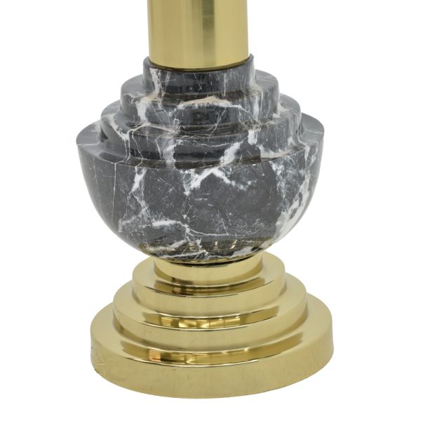 287 000005 2 2 Side table Cogent Inart black-gold metal D46x50cmSPRING OFFERS