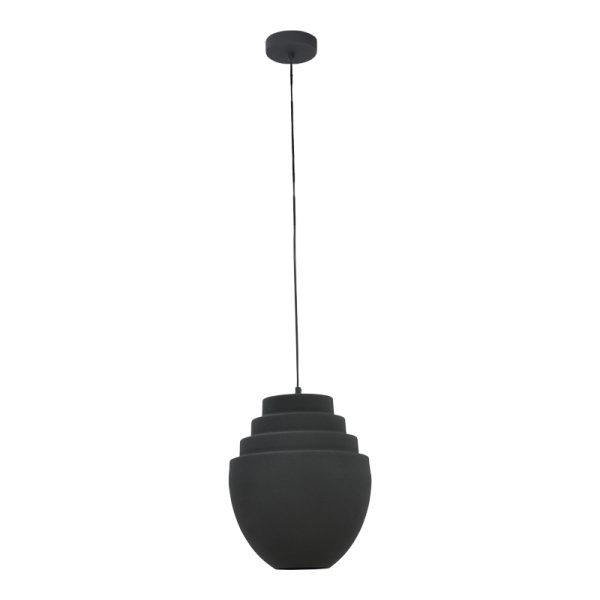 287 000012 4 Ceiling lamp Kelsy Inart E27 black metal D30x122cmSPRING OFFERS