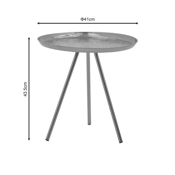 287 000013 2 6 Side table Jacksie Inart gold metal D51x54cmSPRING OFFERS