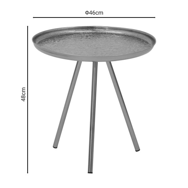 287 000014 3 2 Side table Jacksie Inart bronze-gold metal D46x48cmSPRING OFFERS