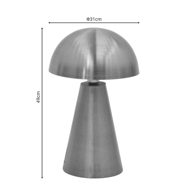 287 000017 2 3 Table lamp Whity Inart E27 gold metal D31x49cmSPRING OFFERS
