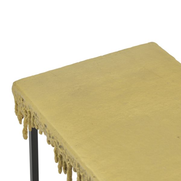 287 000018 3 2 Console table Bulco Inart gold-black metal 80.5x28x72cmSPRING OFFERS