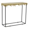 287 000018 5 Side table Easyful Inart rotten apple-gold metal D40x65cmSPRING OFFERS