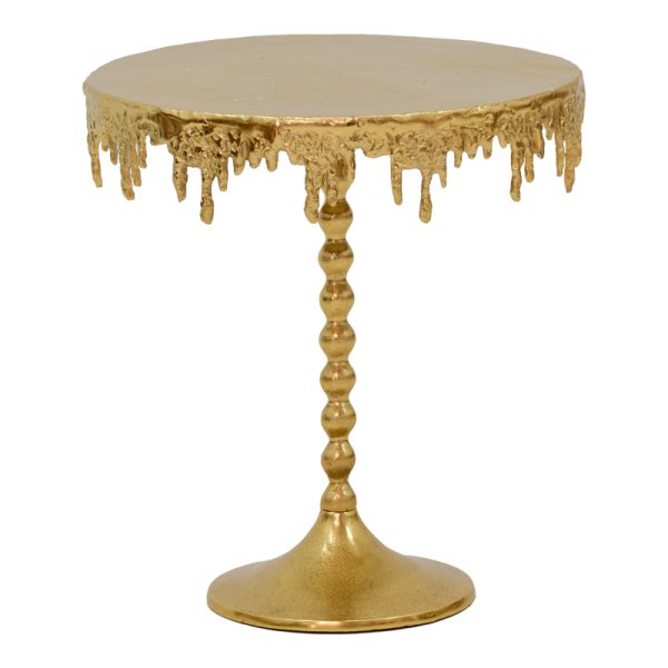 287 000019 5 Side table Fropio Inart gold metal D40x44cmSPRING OFFERS