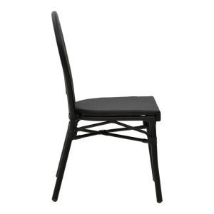 289 000006 2 2 Chair Nacia pakoworld black aluminum-black textilene 45x59x85cmOutdoor furniture > Garden chair