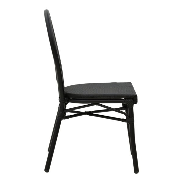 289 000006 2 2 Chair Nacia pakoworld black aluminum-black textilene 45x59x85cmOutdoor furniture > Garden chair