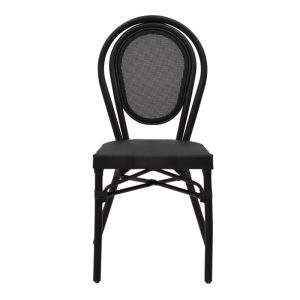 289 000006 3 2 Chair Nacia pakoworld black aluminum-black textilene 45x59x85cmOutdoor furniture > Garden chair