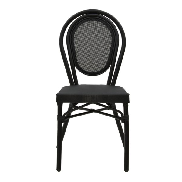 289 000006 3 2 Chair Nacia pakoworld black aluminum-black textilene 45x59x85cmOutdoor furniture > Garden chair