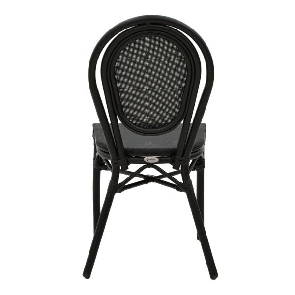 289 000006 4 2 Chair Nacia pakoworld black aluminum-black textilene 45x59x85cmOutdoor furniture > Garden chair