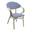 289 000015 5 Dining table Naoki V set of 5 pakoworld rattan pe in natural shade and black metal 80x80x78cmOutdoor furniture > Garden food table