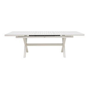 289 000020 3 2 Expanding table Dagyn pakoworld white aluminum 180-240x90x76cmOutdoor furniture > Garden dining sets